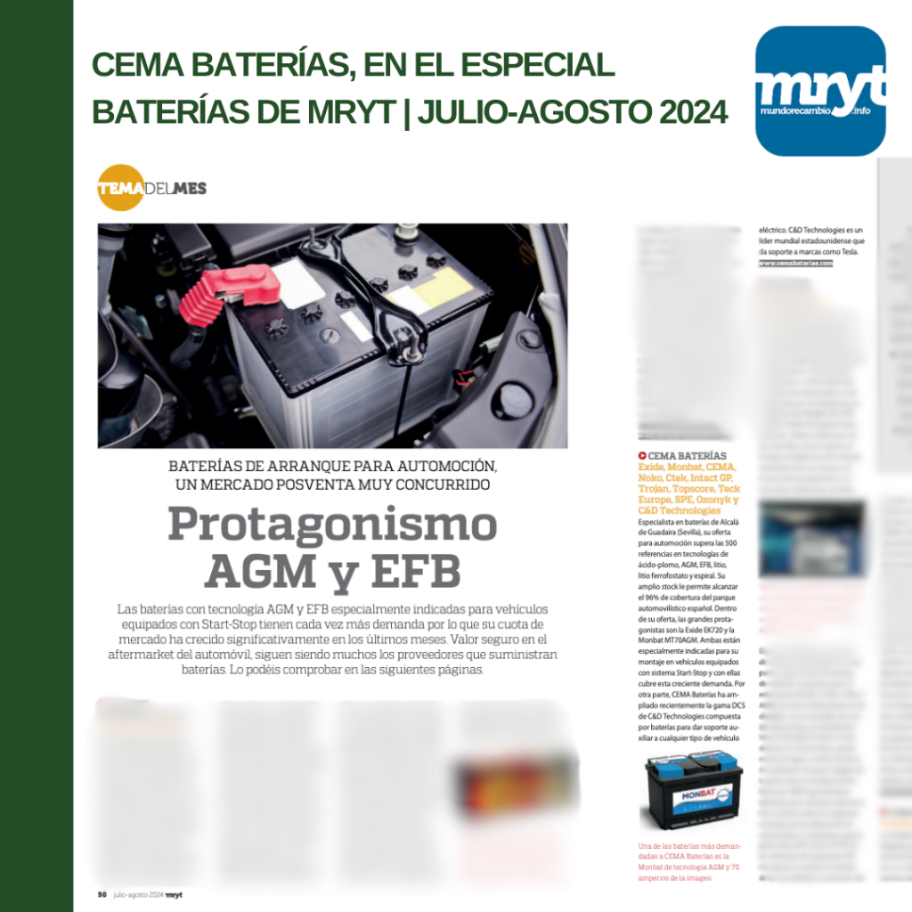 CEMA Baterías, en el especial Baterías de MRyt