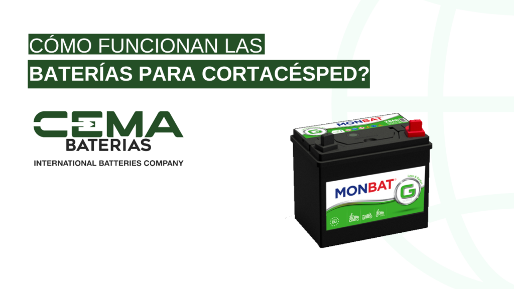 cómo funcionan las baterías para cortacésped