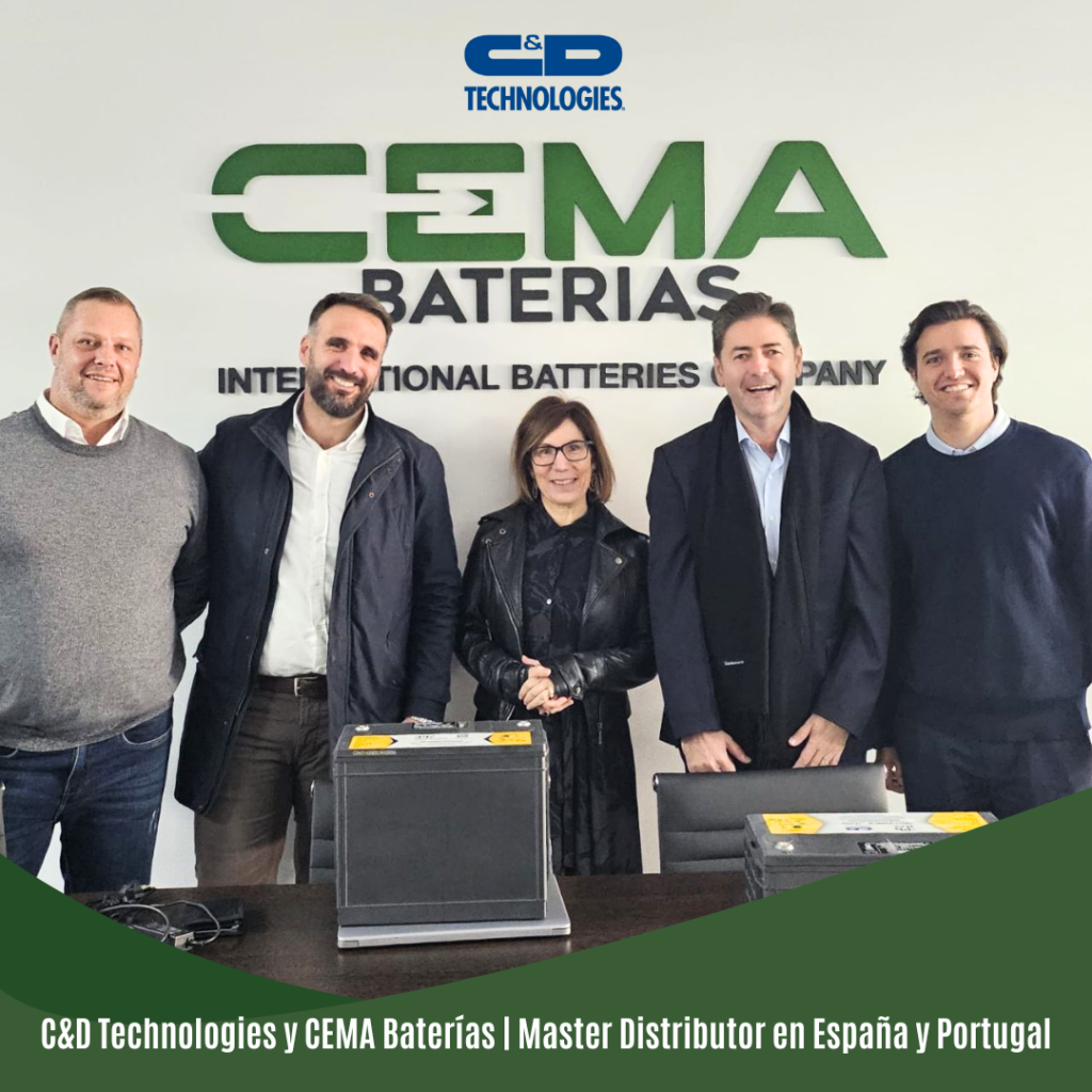 CEMA Baterías, junto a C&D technologies